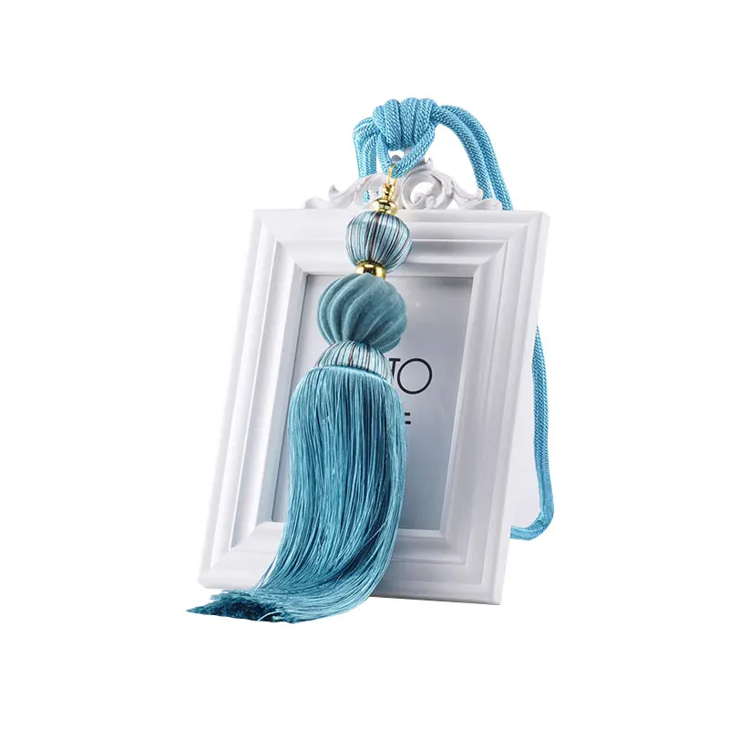 

2Pcs Curtains Tassels Pumpkin Hanging Balls Curtains Tassels Curtain Tiebacks Bandages Brushes Curtain Accessories