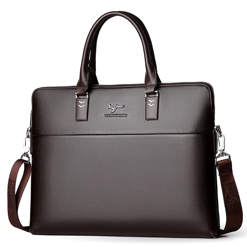

New Luxury Leather Business Men's Briefcase Male Fashion Shoulder Bag Men Messenger Bag Boy Casual Tote Computer Crossbody Bag