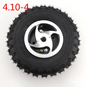 

free shipping 4.10-4 inch electric scooter wheel 4 inch alloy rims hub with tyre and inner tube for Gas scooter bike
