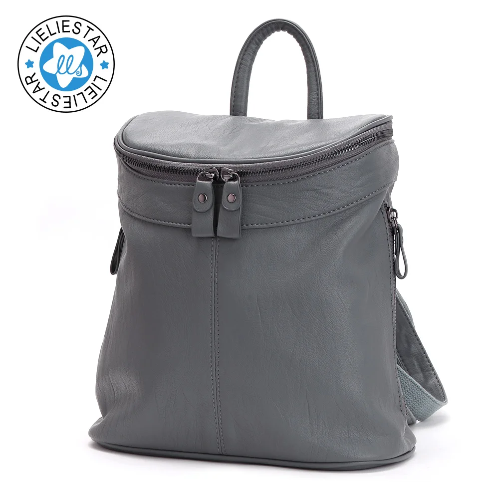 fashion women small PU leather backpack 2017 new style schoolbag sac a dos school bags for girls female mini backpacks