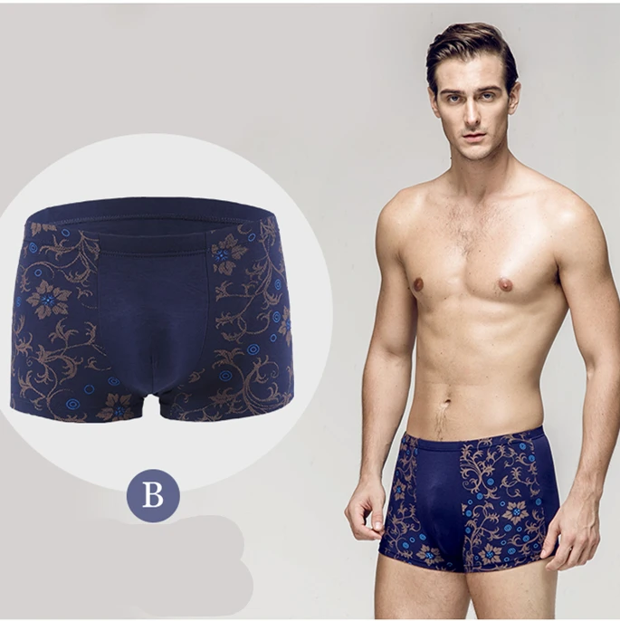 5 colors Mens Printed modal Boxer Men Boxer Shorts Boxers Mens