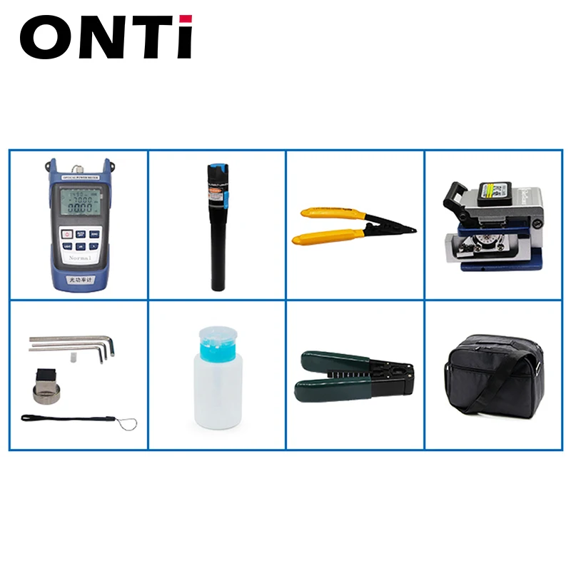12pcs/Set  Fiber Optic FTTH Tool Kit with Optical
