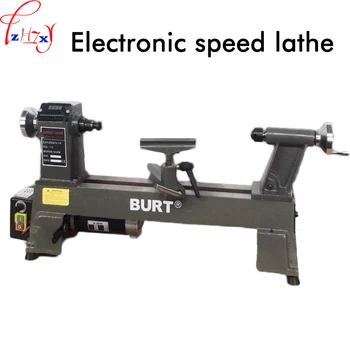 

220V 550W 1PC Electronic no-pole speed regulating lathe small cast iron woodworking lathe digital display woodworking lathe