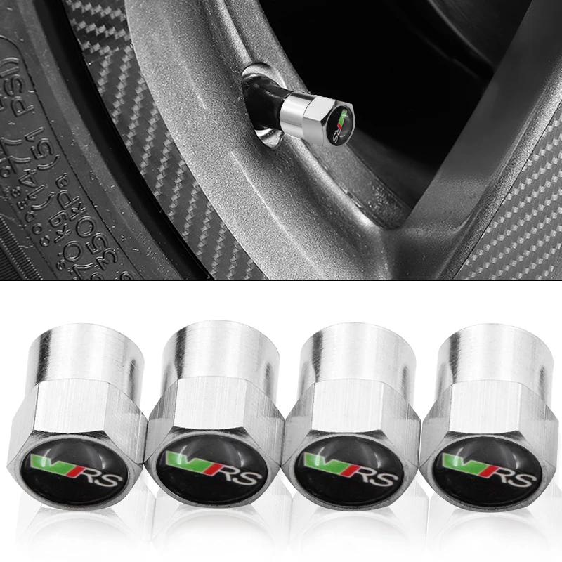 

4pc White Car Wheel Tire Valve Cap cover air Cap Case for Toyota avensis VRS auris hilux Corolla Camry Car styling Accessories