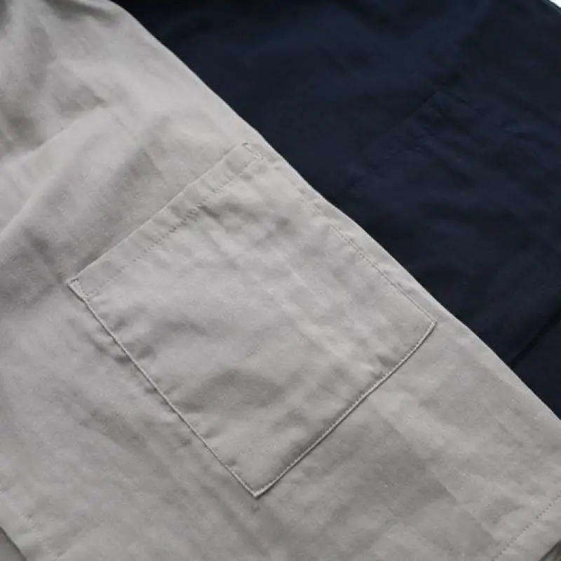 Men's Cotton Kimono Sleepwear Set New Style 2Pcs Robe&Pants Home Wear Long Loose Pajamas Suit Solid Nightwear With Pocket Men's Cotton Kimono Sleepwear Set New Style 2Pcs Robe&Pants Home Wear Long Loose Pajamas Suit Solid Nightwear With Pocket
