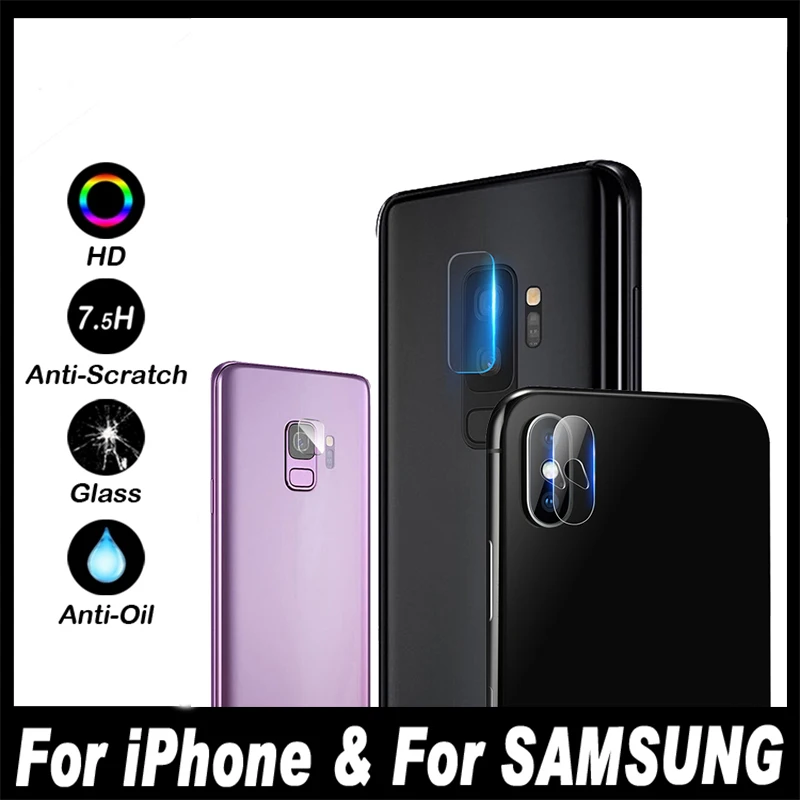Защитный чехол для объектива камеры iPhone X XS xr xs max 10 8 7 Plus Samsung Galaxy Note S9 S8 S7 Edge