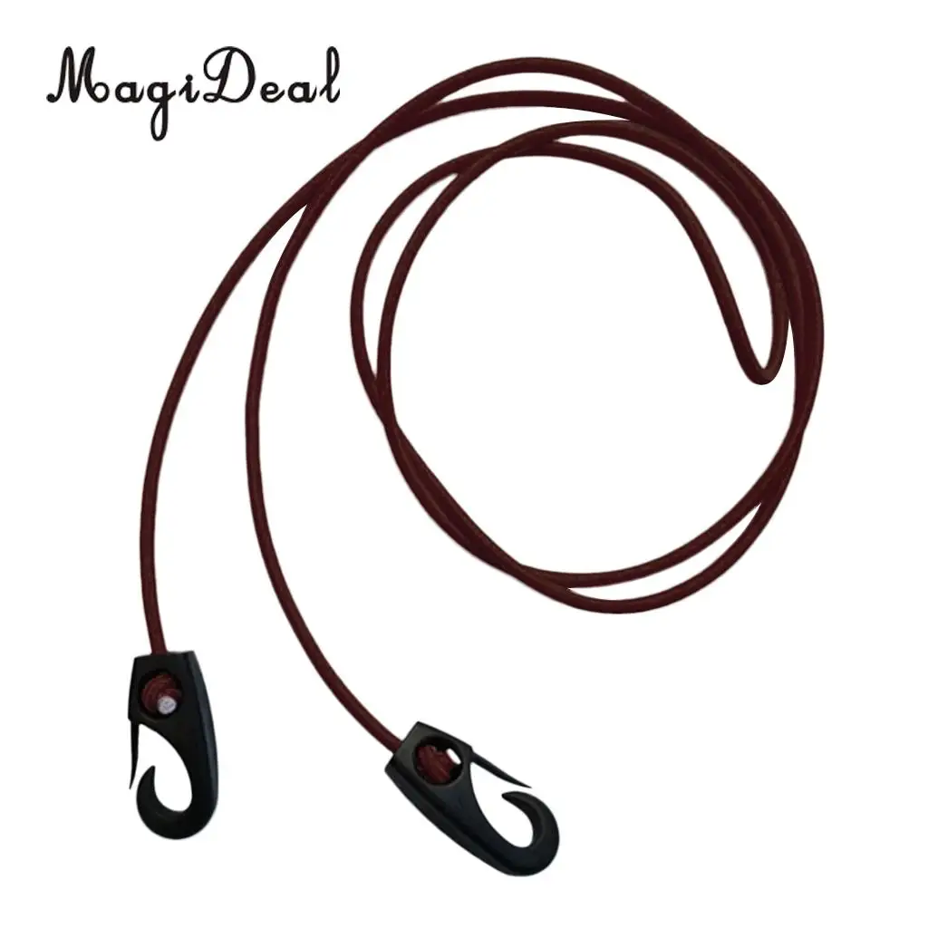 MagiDeal 185mm 5mm Elastic Bungee Cord Shock Rope Lanyard & Hook Snaps Tie Down Fishing Dinghy Kayak Boat RV Caravan