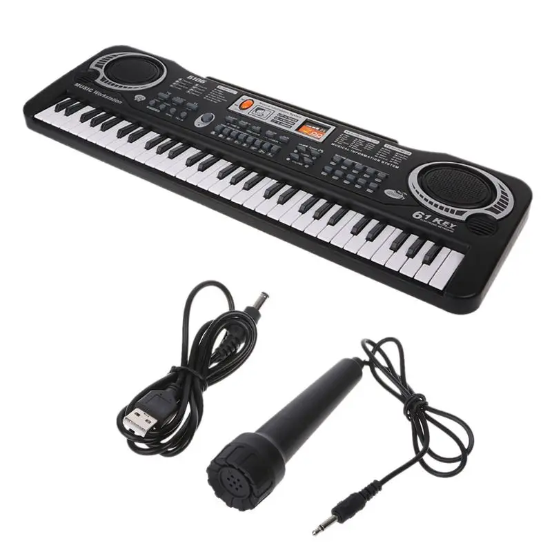 

61 Keys Digital Music Electronic Keyboard Key Board Gift Electric Piano Gift Education Electronic Keyboards Pianos US PLUG