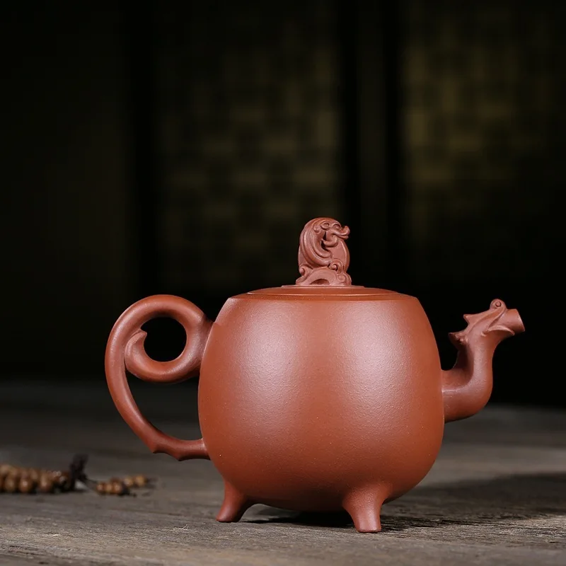 Чайный горшок Shao Liping's System Of Luck And Fortune Qi Tian темно красная эмалированная керамика
