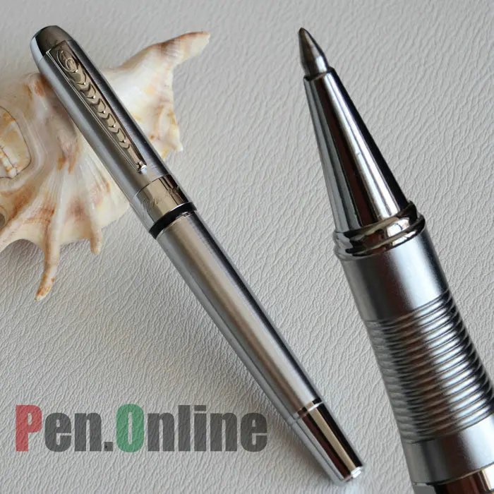 JINHAO 250 Исполнительный Серебряный Ролик Шариковая ручка Серебряная отделка и