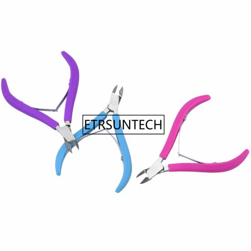 Mulheres da Arte do Unha de Aço Inoxidável Cuticle Nipper Clipper Manicure Alicate Cortador Ferramenta Unha Cutícula Tesoura F1680 9 Cheap Tesouras da cutícula