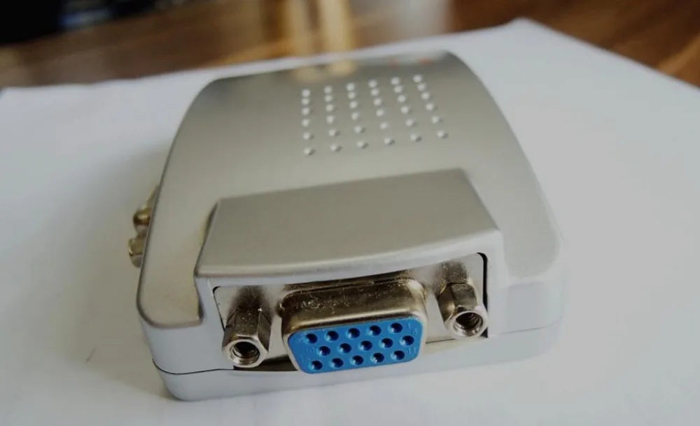 Адаптер преобразователь с VGA на TV AV RCA S Video для ПК ноутбука выход вход ТВ