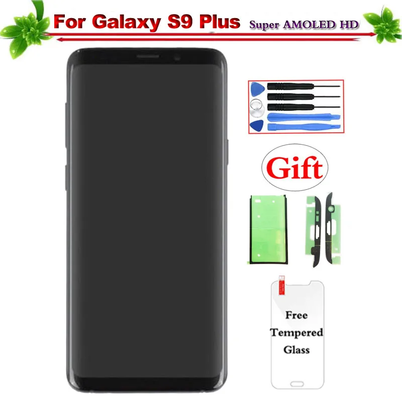 

Super Amoled for SAMSUNG Galaxy S9 plus G965 G965F LCD Display With Frame Touch Screen Digitizer Assembly Replacement