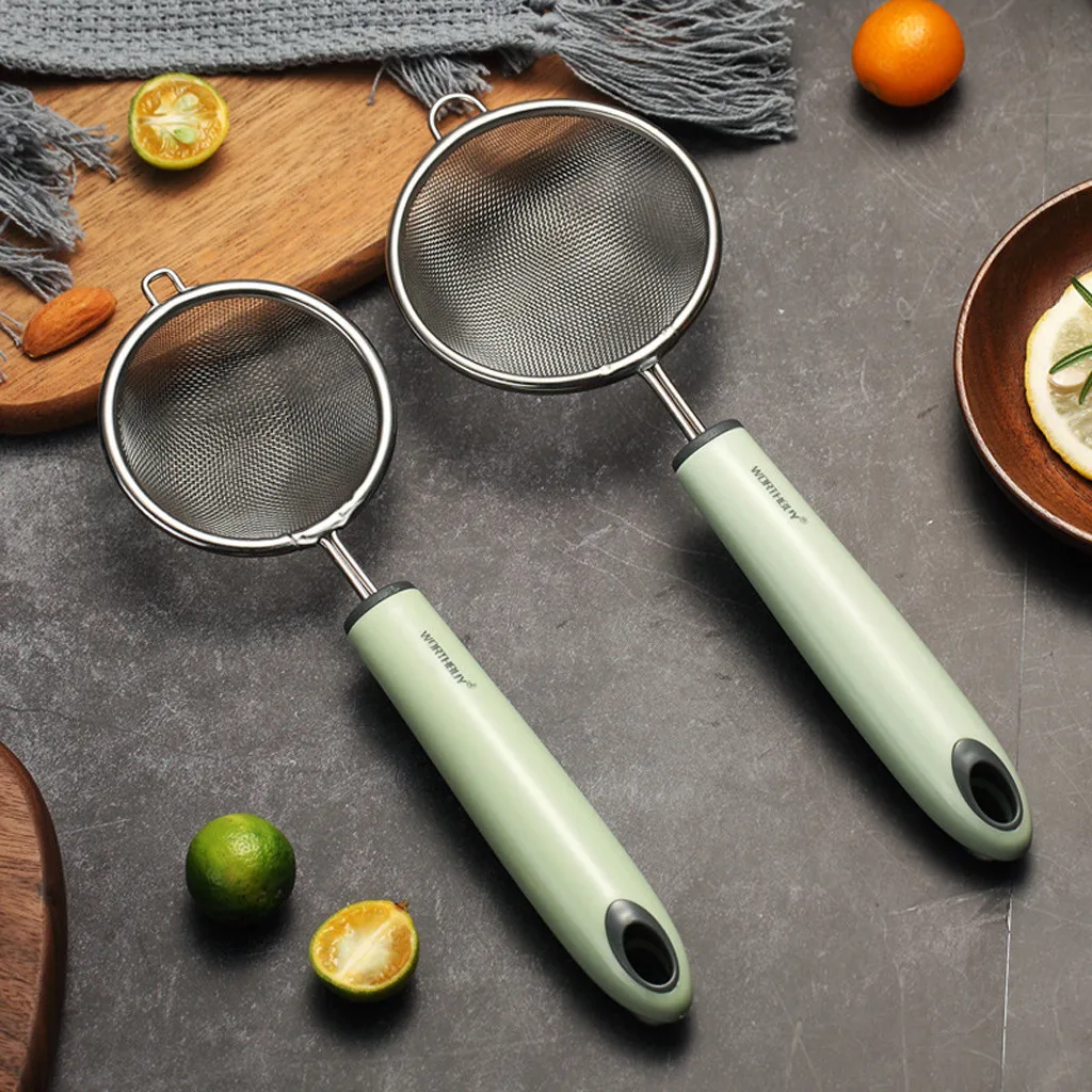 

Kitchen Stainless Steel Wire Fine Mesh Oil Strainer Flour Sifter Sieve Colander DIY Kitchen Cooking Tools Accessories