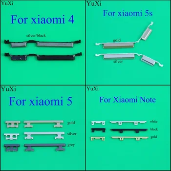 

YuXi Side Button Power Volume Key Replacement Spare parts for xiaomi Mi4 M4 M5 5S for Xiaomi NOTE max