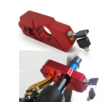 

CNC Aluminum Handle Grip Security Safety Locks Handlebar Handset Brake Lever Lock Fit Scooters ATV Motorcycles Dirt Street Bikes
