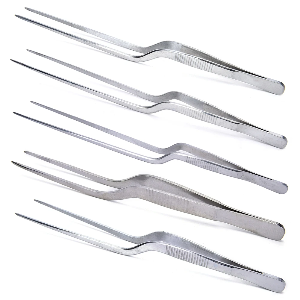 Stainless Steel Curved Aquarium Tweezers Aquarium Plant
