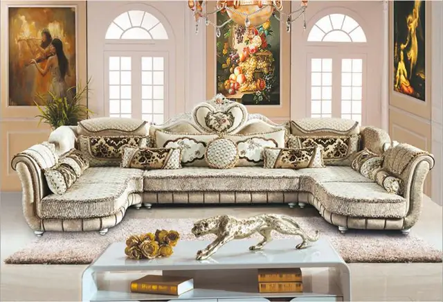 Living Room Furniture Modern Fabric Sofa European Sectional Set Living Room Furniture Modern Fabric Sofa European Sectional Set A1259