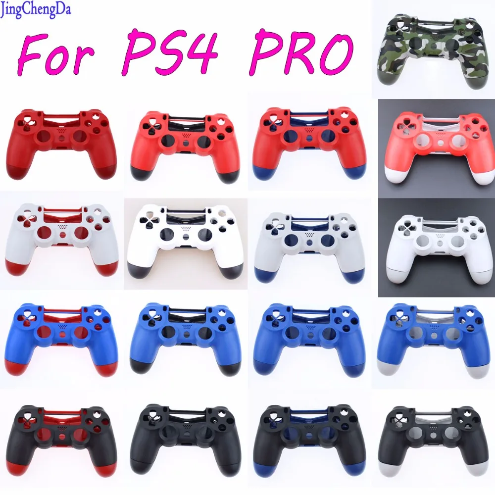 

JCD Camo Camouflage Front+Back Hard Plastic Upper Housing Shell Case for PS4 Pro Wireless Dualshock 4 Pro Controller J