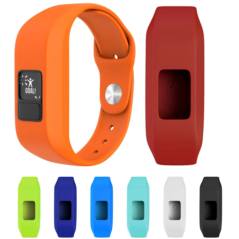 Siamese мягкий силиконовый удобный ремешок для часов спортивный сменный Garmin Vivofit Jr