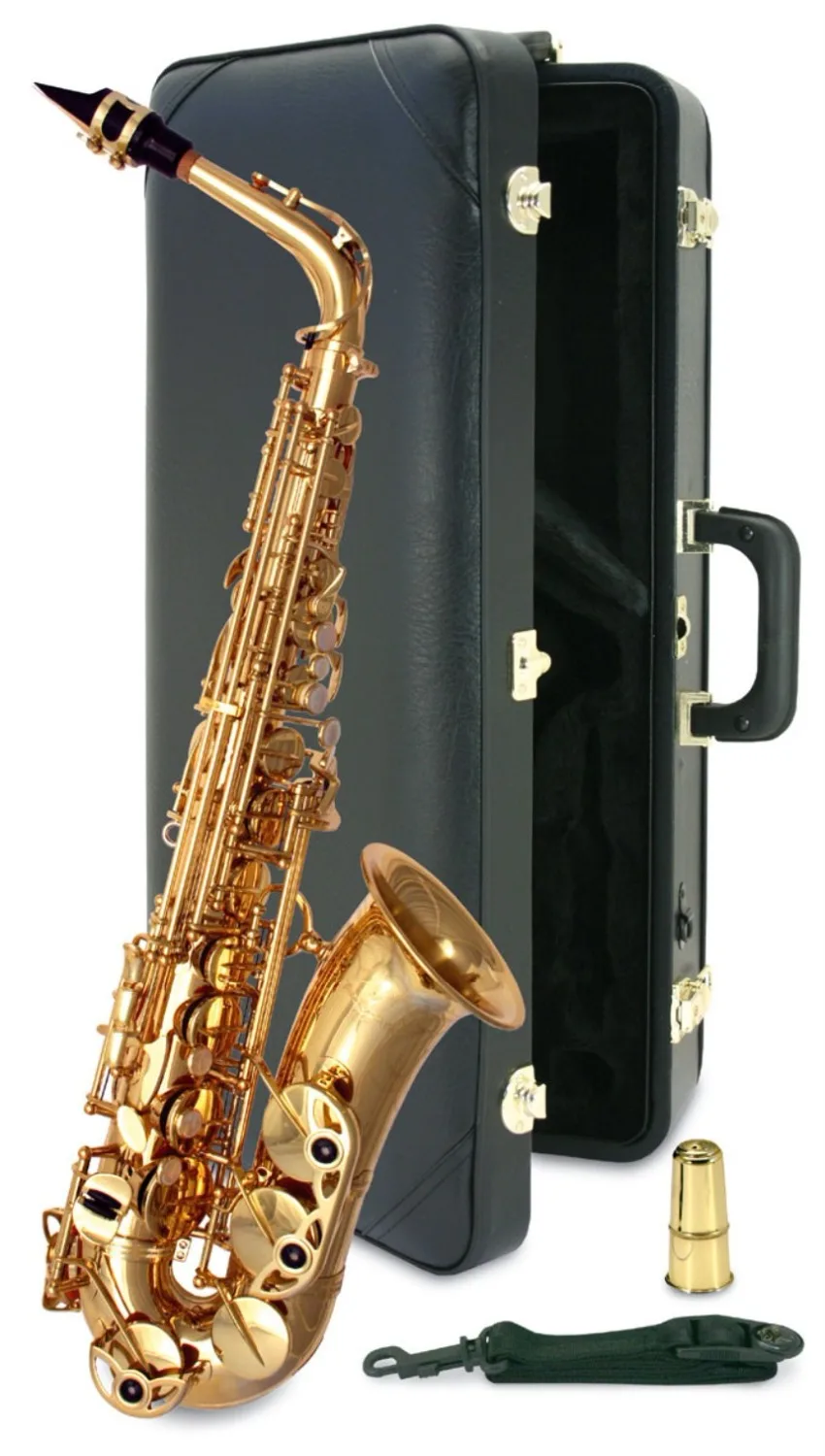 

L&K Gold Plated Alto Saxophone Brand sax E Flat musical instruments professional E flat sax alto saxophone