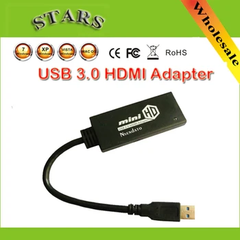 

New High Speed Male to Female HD 1080P USB 3.0 to HDMI Video Cable Converter Display Graphic Adapter for PC Projector HDTV
