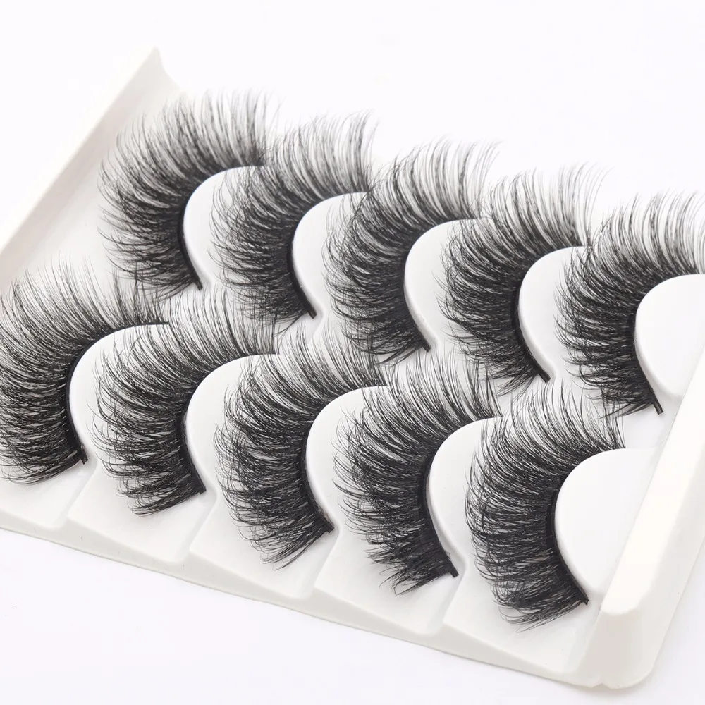 

5 pairs Crisscross natural false eyelashes fake lashes long makeup 3d mink lashes eyelash extension mink eyelashes for beauty