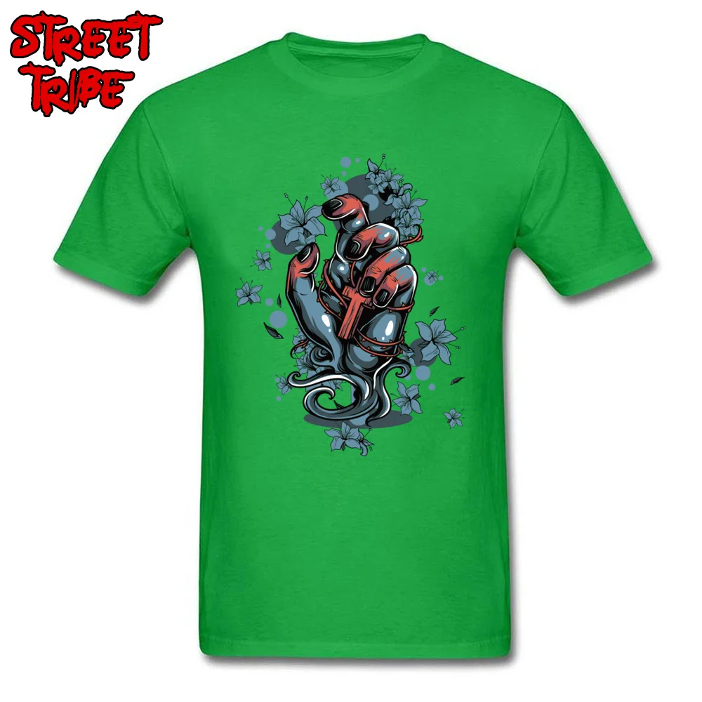 Funny Men Tops Shirt fashion submarino gesture Europe T-Shirt Pure Cotton Short Sleeve Casual T Shirt Round Collar fashion submarino gesture green