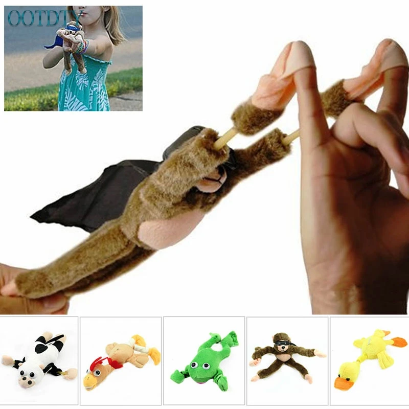 Flying Monkey Slingshot Flying Plush Chicken Duck Screaming Novelty For