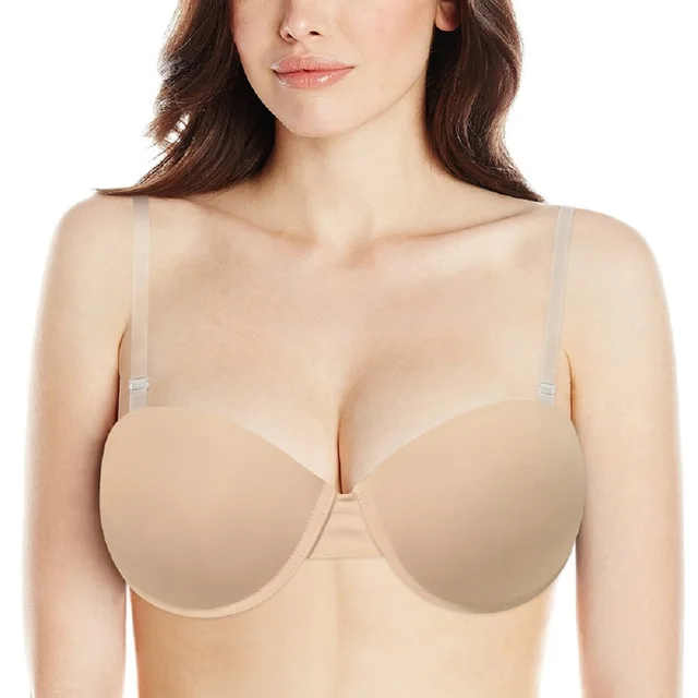 clear strapless bras