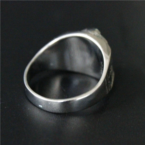 Крутое американское армейское снайперское кольцо 316L ювелирные изделия из нержавеющей стали байкерское кольцо ВДВ женское мужское серебряное полированное кольцо Кобра с скелетом