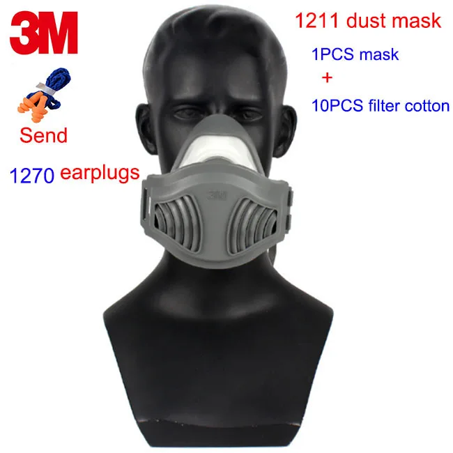 3 м 1211 респиратор маски KN90 Частиц Респиратор маска от пыли пыльцы PM2.5 микроорганизмов фильтр маска