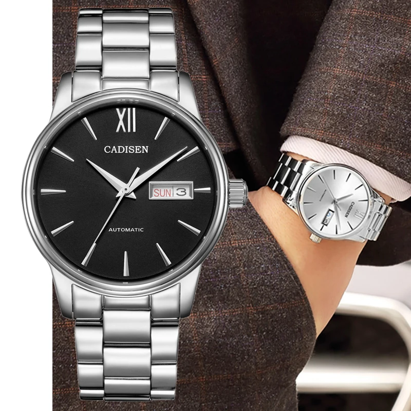 NEW Men's Watches Silver Automatic Mechanical Watches Fashion Luxury Brand Submariner Clock Men Wristwatch Waterproof 50M