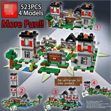 NEW LEPIN minecrafted series The Fortress model Building Blocks set Classic Compatible With Legoed My world toys for children