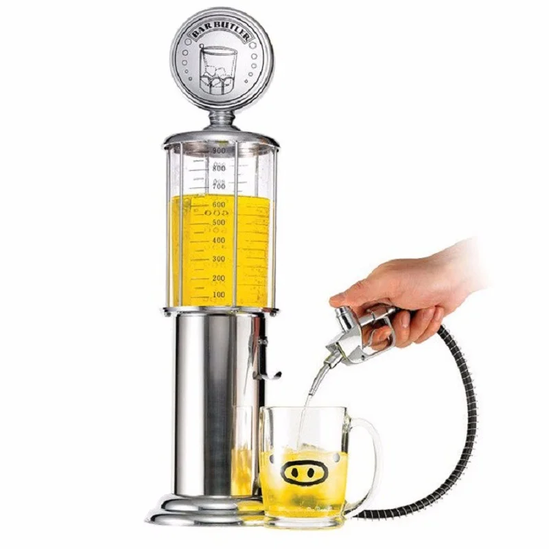 

New Mini Beer Dispenser Machine Drinking Vessels Double Gun Pump with Transparent Layer Design Gas Station Bar for Drinking Wine