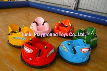 

colorful rotating bumper cars