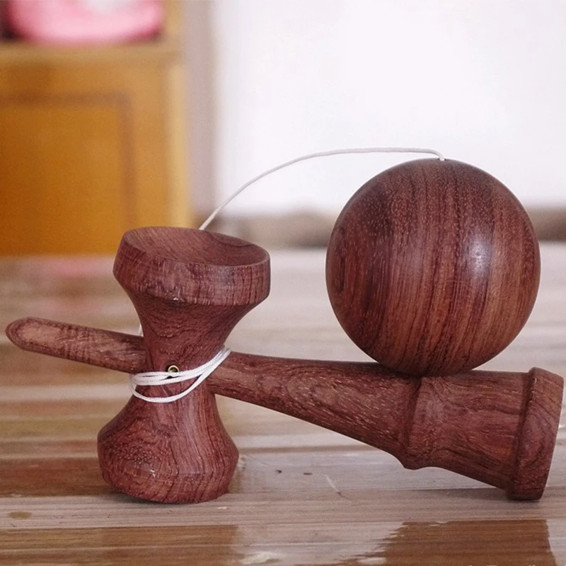 

Rosewood Cherry Kendama 18CM Professional Sword Ball Wooden Toys Skillful Juggling Ball Game Kids Toys