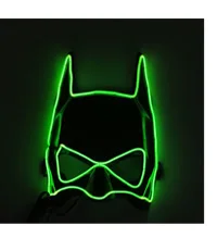 Событие для вечеринок Voice Active неон, светодиодные полосы блестящие маски Бэтмена Новинка EL rope трубки на день рождения стильные маски с