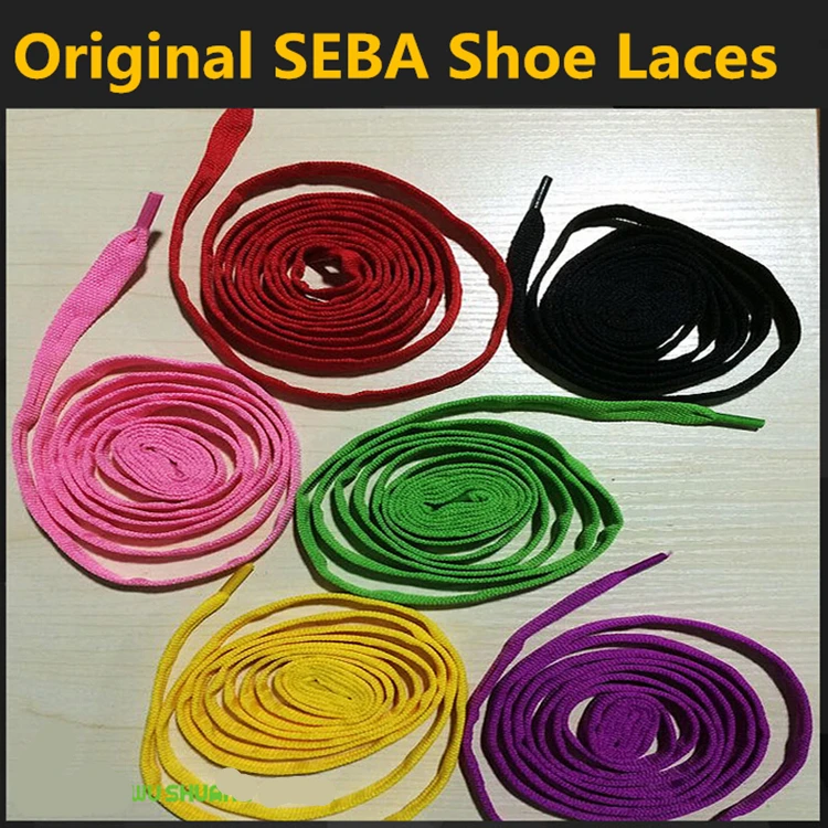 

1 Pair SEBA Shoes Lace for Skating shoes shoelace 1.8m Length, Red Yellow Pink Black Green Purple Color Shoes Laces