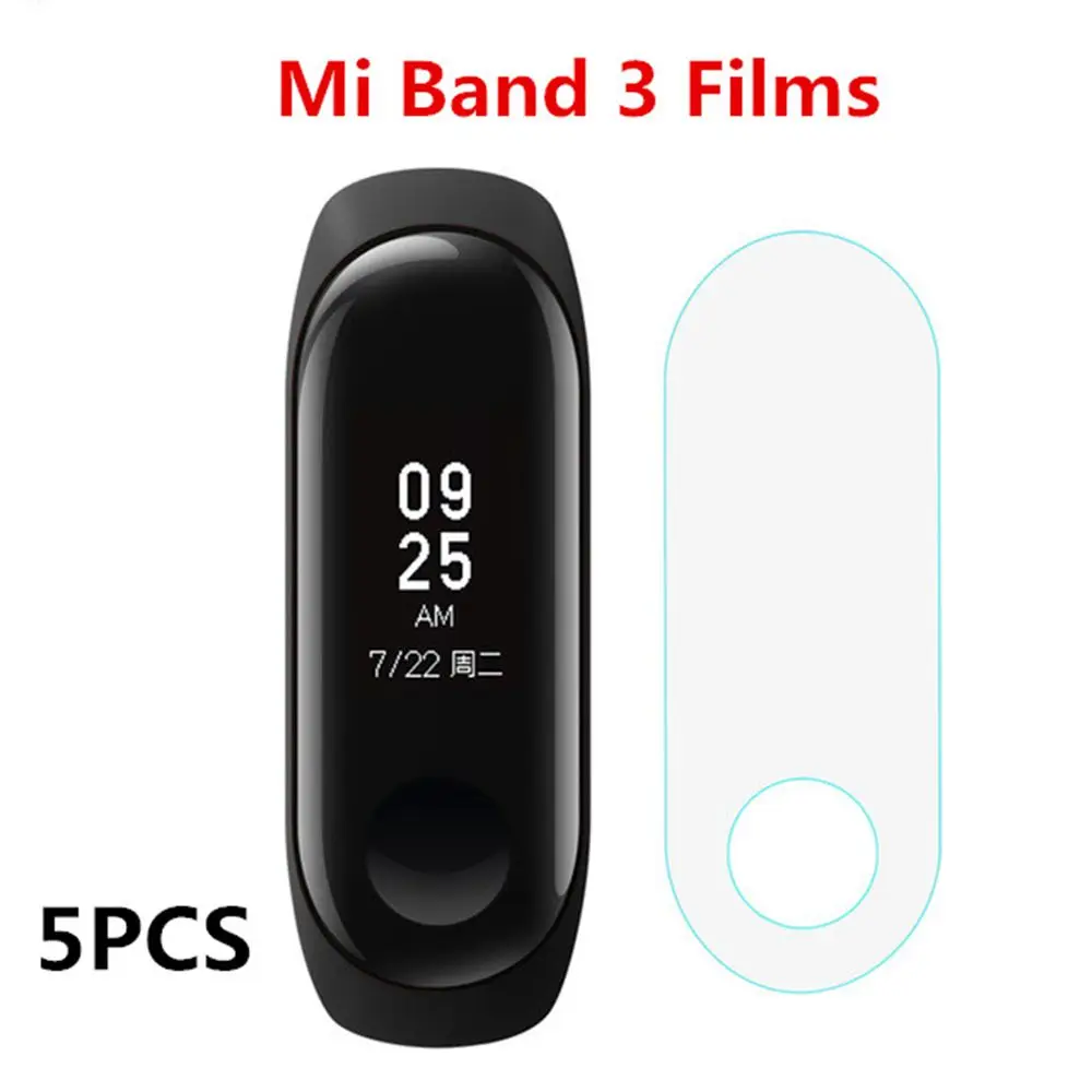 5 шт. Защитная пленка для экрана Xiaomi mi Band 3 смарт браслета защитная прозрачная band