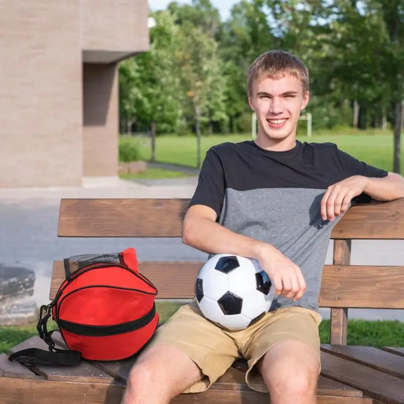 Спорт на открытом воздухе плечо футбольный мяч из ПВХ сумки оборудование для тренировок аксессуары