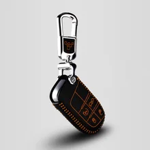 luckeasy leather case for jeep GrandCherokee 2014 fiat Ottimo 2014 fiat viaggio 2015 Chrysler 300c 2012/2013 Car Key Cover