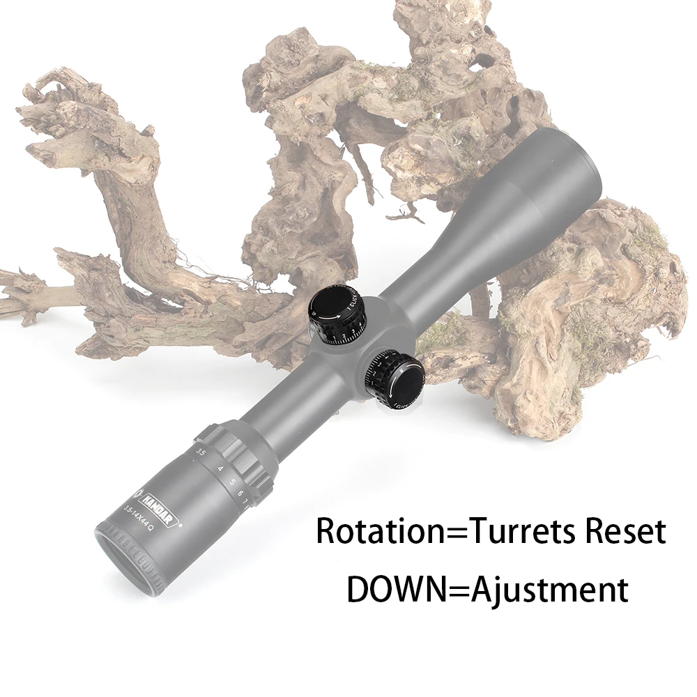 KANDAR 3,5-14X44Q первый фокальный самолет охотничьи оптические прицелы красный зеленый с подсветкой Mil Dot стекло гравированное сетка башенки сброс область