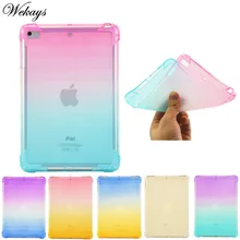 Wekays For Coque iPad Mini 1 Mini 2 Min 3 Colorful Soft Silicone Fundas Case For IPad Mini1 Mini2 Mini3 7.9 inch Cover Case Kids