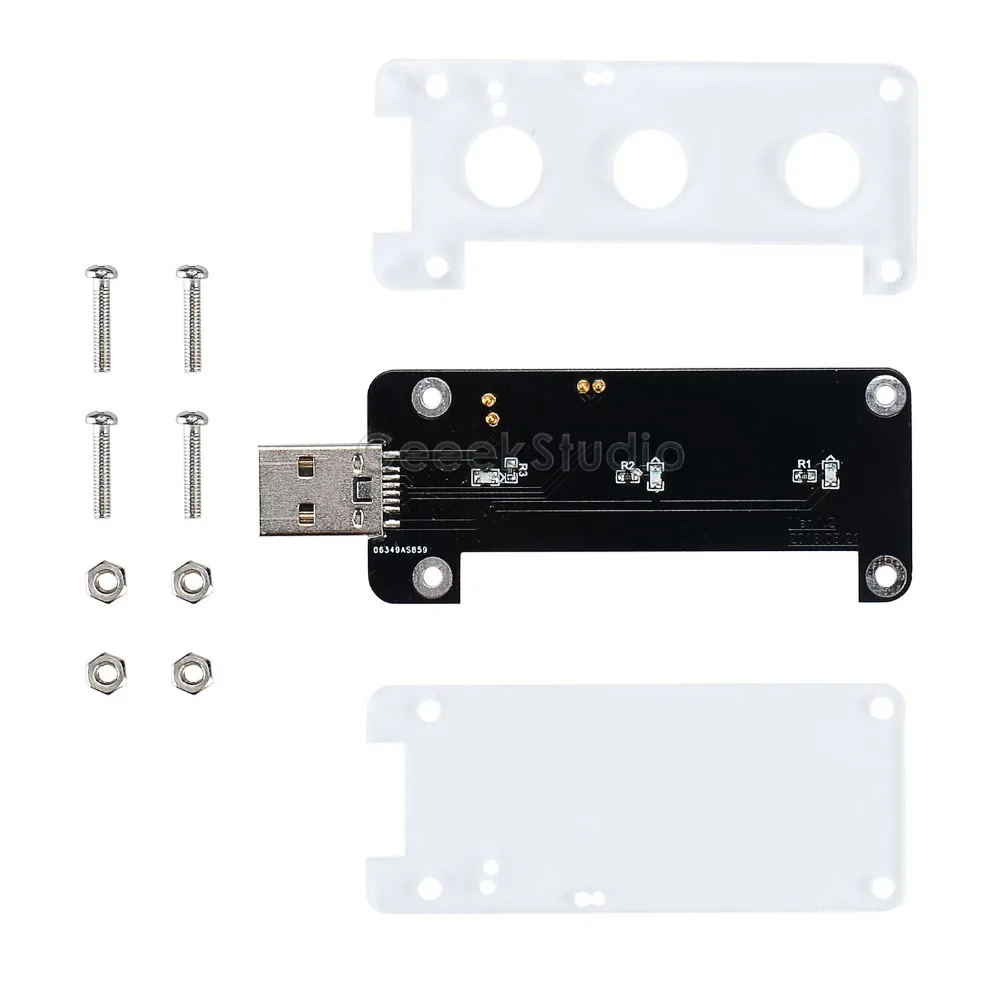 Модуль расширения USB Dongle Breakout Kit для Raspberry Pi Zero/Zero W(не включает), можно вставить как переднюю, так и заднюю сторону