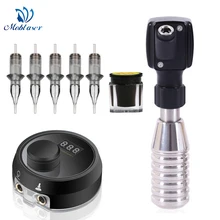 Наборы татуировок для тату-машинки для боди-арта, иглы для чернильных картриджей, мини-Электропитание, Перманентный макияж, роторное устройство