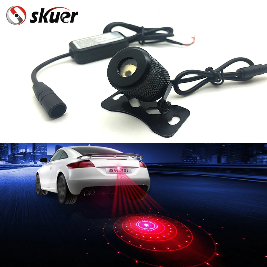 Free Shipping Car Styling six figure laser light Anti Collision Rear