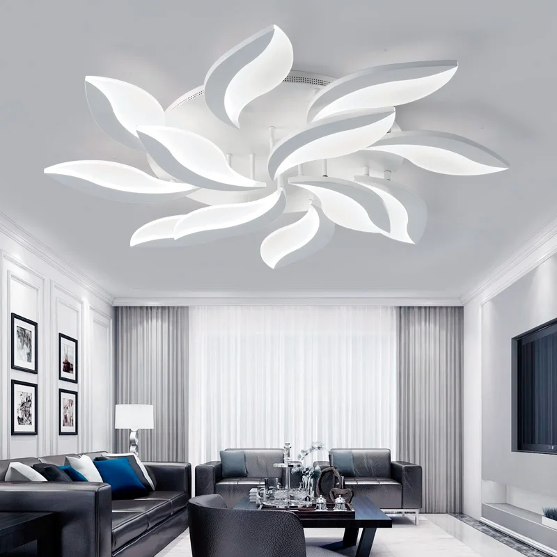 Дизайн, акриловые современные светодиодные потолочные лампы для гостиной, кабинета, спальни, lampe plafond avize, Крытый потолочный светильник