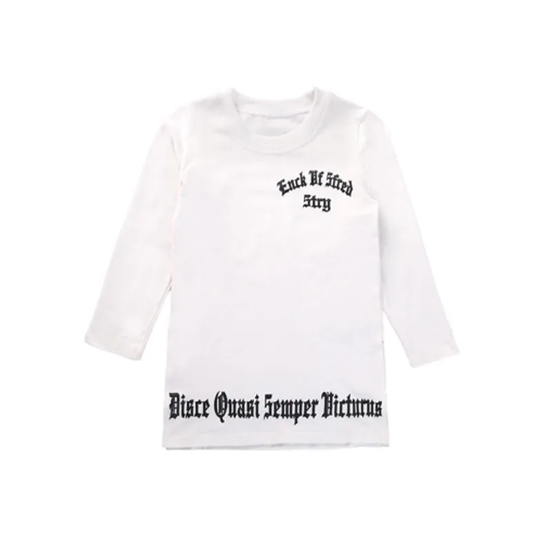 Spring Autumn Boys Girls Street Dance Clothes Suit Children's Fashion Print Performance Tracksuit Kid Hip-Hop Sportswear Outfit (11)