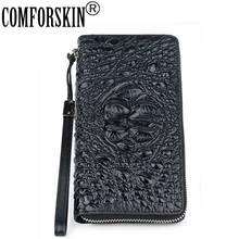 COMFORSKIN Brand Luxurious Genuine Leather Women Wallets High-end Market Alligator Large Capacity Ladies Wallets 2018 Carteira COMFORSKIN Brand Luxurious Genuine Leather Women Wallets High-end Market Alligator Large Capacity Ladies Wallets 2018 Carteira